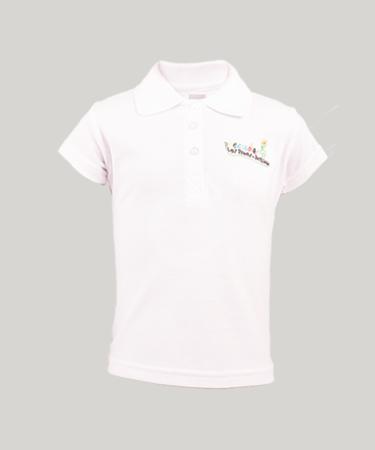 <p>Camiseta tipo polo. Sello bordado. Blanco. Pique star.</p>

<p> </p>
