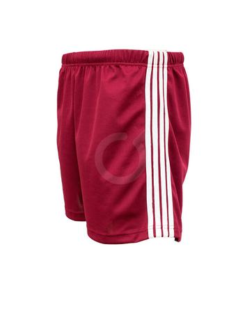 <p>Pantalón corto de tela deportiva. Vino. 4 rayas blancas.</p>

<p> </p>
