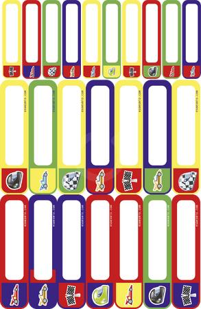 <p>Etiquetas termoadhesivas para poner nombre en la ropa. Pack de 24 etiquetas para ropa listas. 14 medianas y 10 minis.?Escribe el nombre con marcador permanente, colocala donde quieras que este?(bajo hoja protectora), plancha y listo.</p>

<p>&nbsp;</p>
