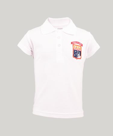 <p>Camiseta tipo polo. Sello bordado. Blanco. Pique star.</p>

<p> </p>
