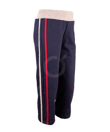 <p>Pantalon calentador. Azul marino. Vivos gris jaspeado y vino. Fleece perchado.</p>

<p>&nbsp;</p>
