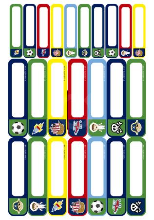 <p>Etiquetas termoadhesivas para poner nombre en la ropa. Pack de 24 etiquetas para ropa listas. 14 medianas y 10 minis.?Escribe el nombre con marcador permanente, colocala donde quieras que este?(bajo hoja protectora), plancha y listo.</p>

<p>&nbsp;</p>
