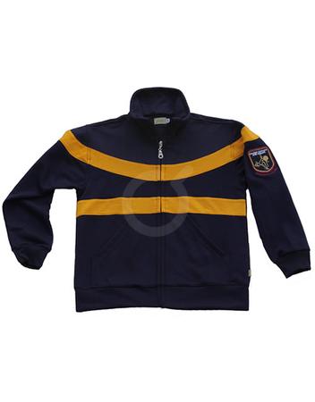 <p>Buzo abierto de alta durabilidad. Bolsillos. Azul marino. Vivos amarillo mostaza. Sello en manga. Fleece perchado.</p>

<p> </p>
