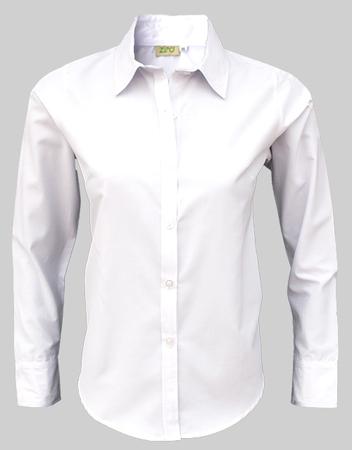 <p>Blusa manga larga. Blanco. Gabardina de camisa.</p>
